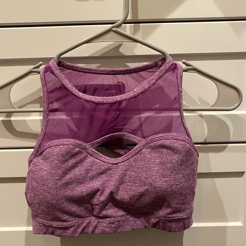 Glyder Sport Bra heathered purple Small